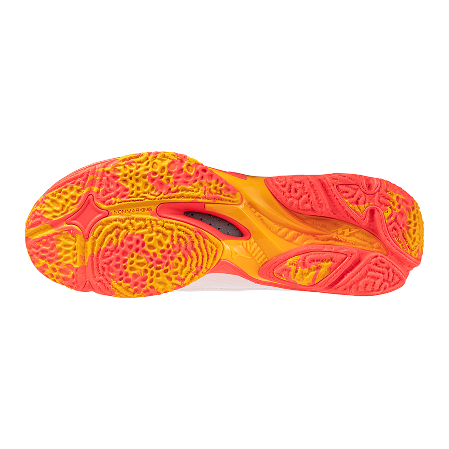 Mizuno WAVE LIGHTNING Z8 MID White/Fiery Coral 2/Citrus